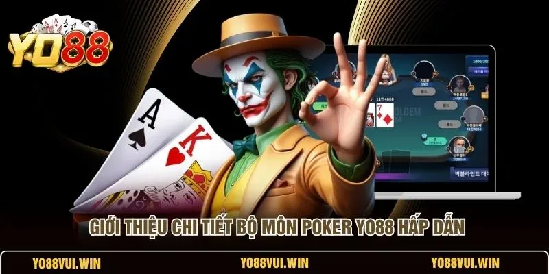 Người chơi xem hai lá bài tẩy trên bàn Poker YO88